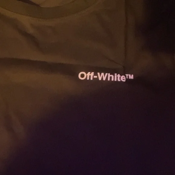 off-white tee - black (SEND BEST OFFER)